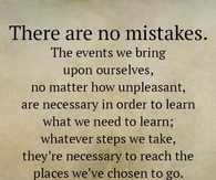 there are no mistakes
