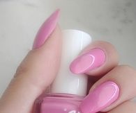 Essie pink gloss nails