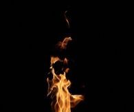Flaming jack o lantern