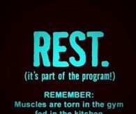 Rest after your workout