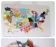 US Map Wall Hanging