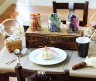Kids dining thanksgiving decor