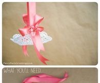 Lace Flower Girl Petal basket diy