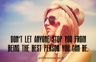 Being the best person you can be