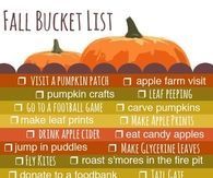 Fall Bucket List