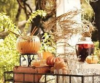 Wagon/Cart Filled with Fall Party Refreshments