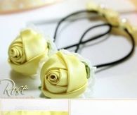 DIY Simple Quick Satin Ribbon Rose