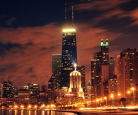 Chicago city lights