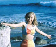 Marilyn Monroe at the beach