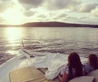 Boat sunset