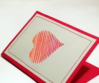 How To Make A Heart Card With Sewing 