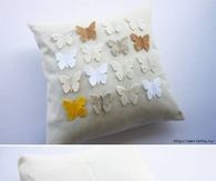 How To Make A Pretty Butterfly Pillow Cover 