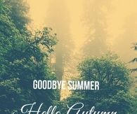 Goodbye Summer Hello Autumn