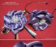 DIY Satin Ribbon Flower Brooch