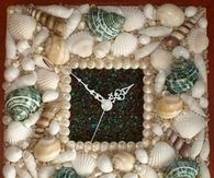 DIY Clock Made From Shells