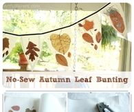 DIY Autumn Leaf Bunting