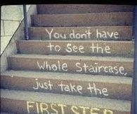 the first step