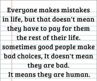 everyone makes mistakes