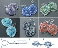 How To Make Bead Earring That Look Like Leaves