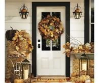 Country Fall Decorated Porch