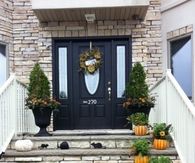 Fall Porch with Steps