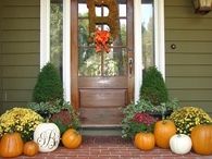 Pretty Fall Porch