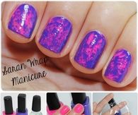 DIY Saran Wrap Manicure