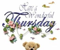 Have a wonderful Thursday