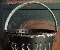 Tin pail jewelry organizer