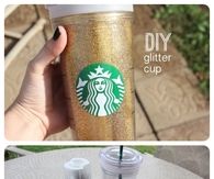 DIY Glitter Cup