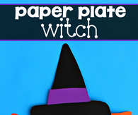 Paper plate witch