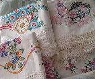 Vintage Embroidered Tableclothes