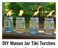 DAY Mason Jar Tiki Torches