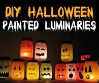 DIY Halloween Painted Luminaires
