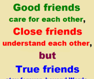 true friends