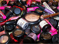 Blush and lipstick
