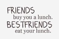 Best friends eat your lunch