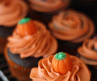 Halloween pumpkin cupcakes