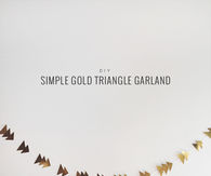 DIY Gold Triangle Garland