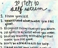 10 steps to self esteem