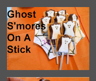 Ghost Smores On A Stick