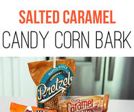 Salted Caramel Candy Corn Bark
