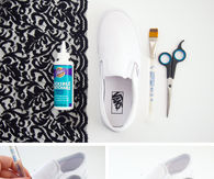 DIY Lace Shoe Makeover