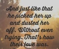 That's how their love was