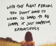 with the right person