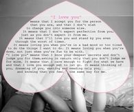 I love you means