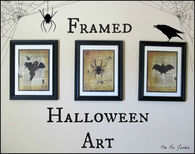 Spooky Creatures Framed Halloween Art
