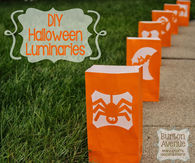 DIY Halloween Luminaries