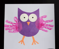 Handprint owls