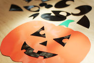 Homemade halloween decorations window clings